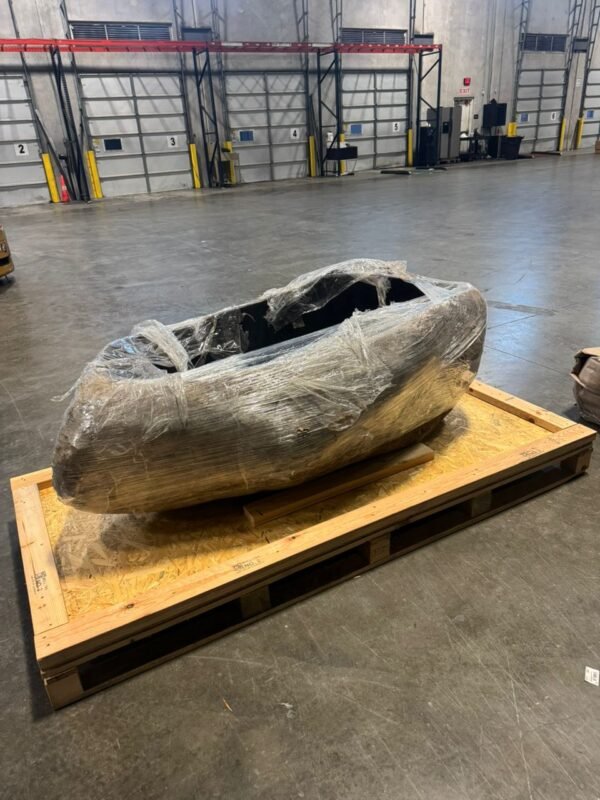 Natural River Stone Bathtub Lip. 66 - 71 in. - Image 5