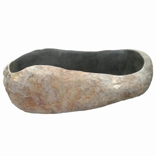 Natural River Stone Bathtub Lip. 66 - 71 in. - Image 3