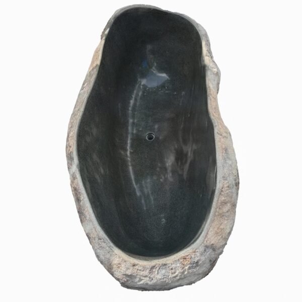 Natural River Stone Bathtub Lip. 66 - 71 in. - Image 2