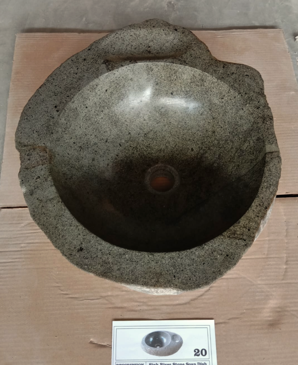 SINK RIVERSTONE BOWL SOAP DISH GREY