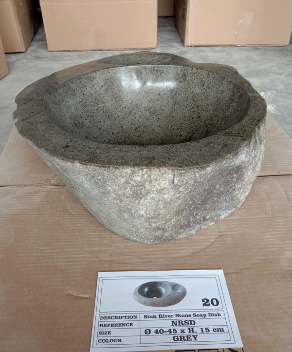 SINK RIVERSTONE BOWL SOAP DISH GREY