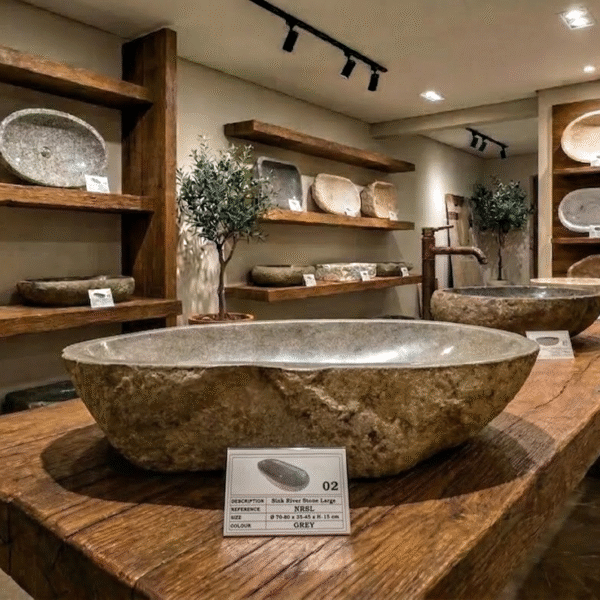 Natural River Stone Sink XXL N°02 - C1
