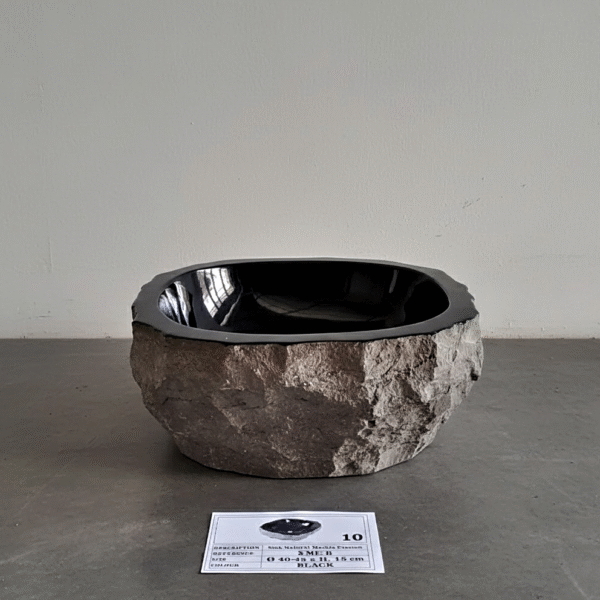 Marble Erosion Sink Black N°10