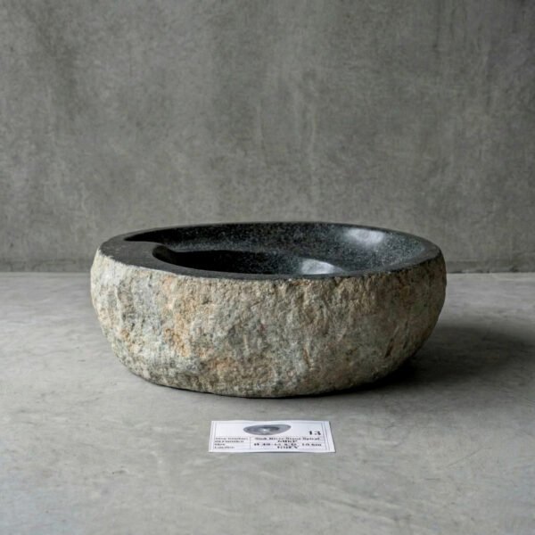Natural River Stone Spiral Sink N°13