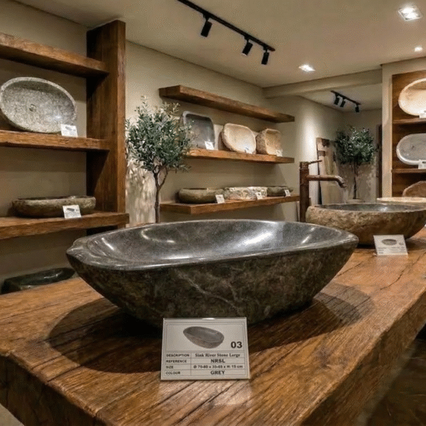 Natural River Stone Sink XXL N°03 - C1