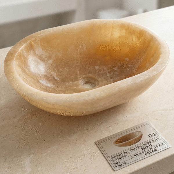 Onyx Sink Oval Polish N°04
