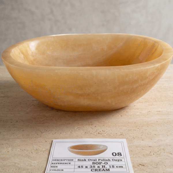 Onyx Sink Oval Polish N°08