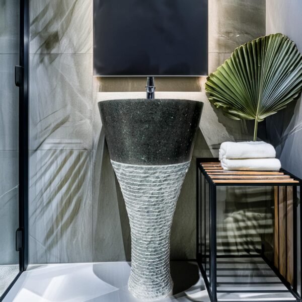 Pedestal Funnel Marble & Stone Sink