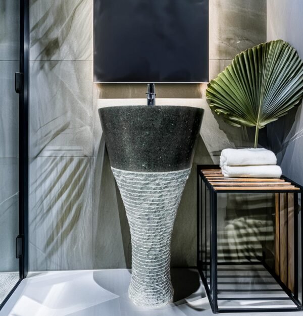 Pedestal Funnel Marble & Stone Sink