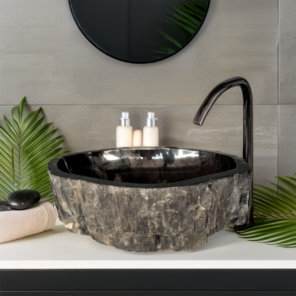 Petrified Wood Sink Black N°09
