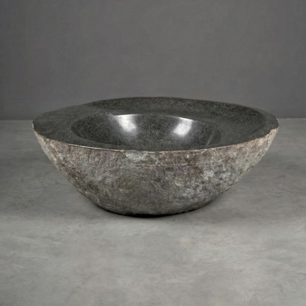 Natural River Stone Spiral Sink N°01