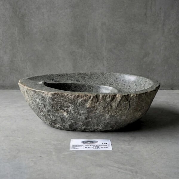 Natural River Stone Spiral Sink N°04