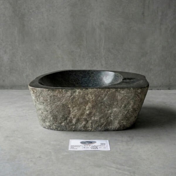 Natural River Stone Spiral Sink N°09