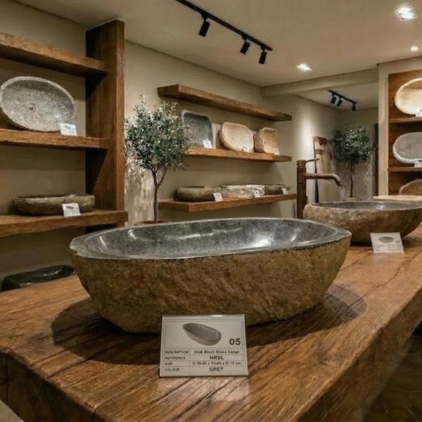 Natural River Stone Sink XXL N°05 - C1