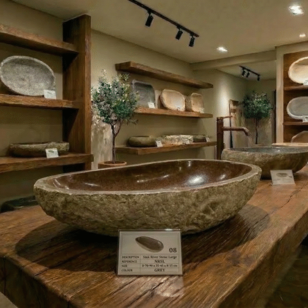 Natural River Stone Sink XXL N°08 -C1-