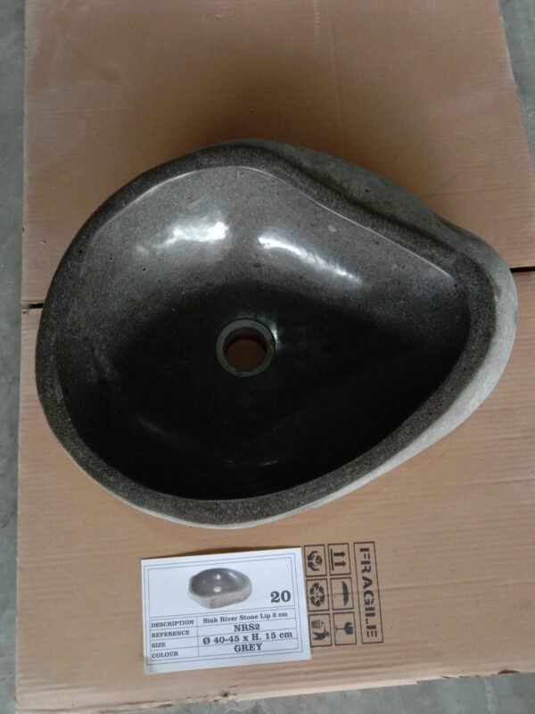 Natural River Stone Lip N°20 – 15 to 18 in - Image 2