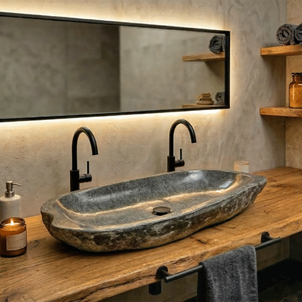 Natural River Stone Sink XXL N°2 A