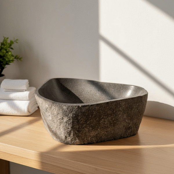 Natural River Stone Lip N°22 – 19 to 22 in