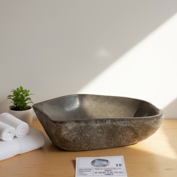 Natural River Stone Lip N°15 – 19 to 22 in