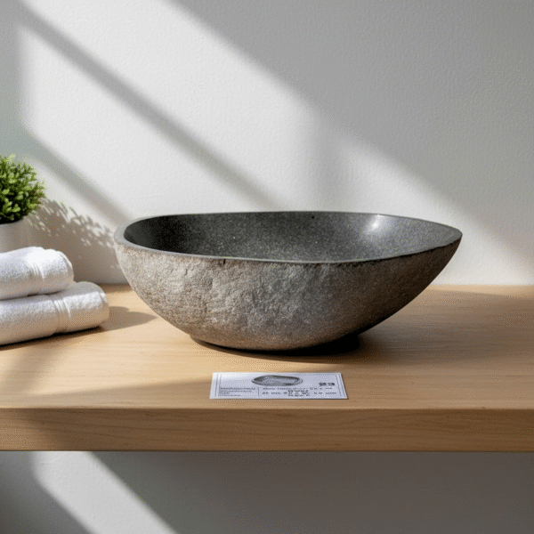 Natural River Stone Lip N°23 – 19 to 22 in