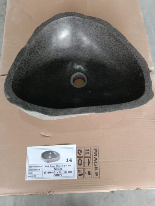 Natural River Stone Lip N°14 – 15 to 18 in - Image 2