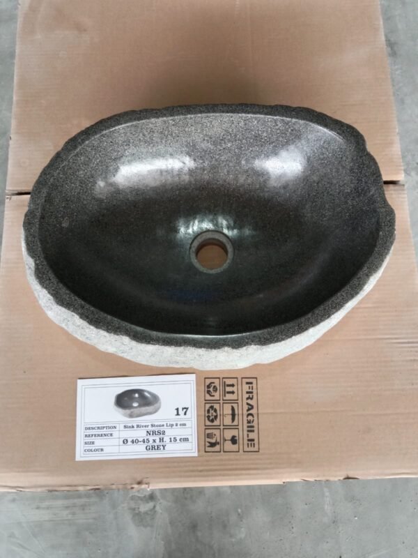 Natural River Stone Lip N°17 – 15 to 18 in - Image 2