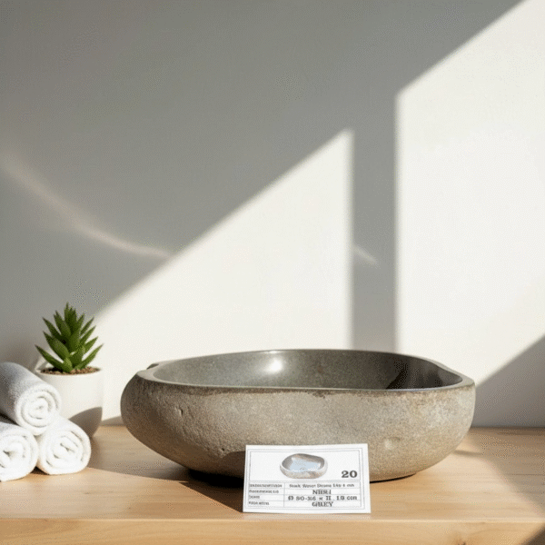 Natural River Stone Lip N°20 – 19 to 22 in