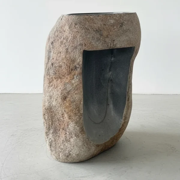 Pedestal Natural River Stone Sink N° 12