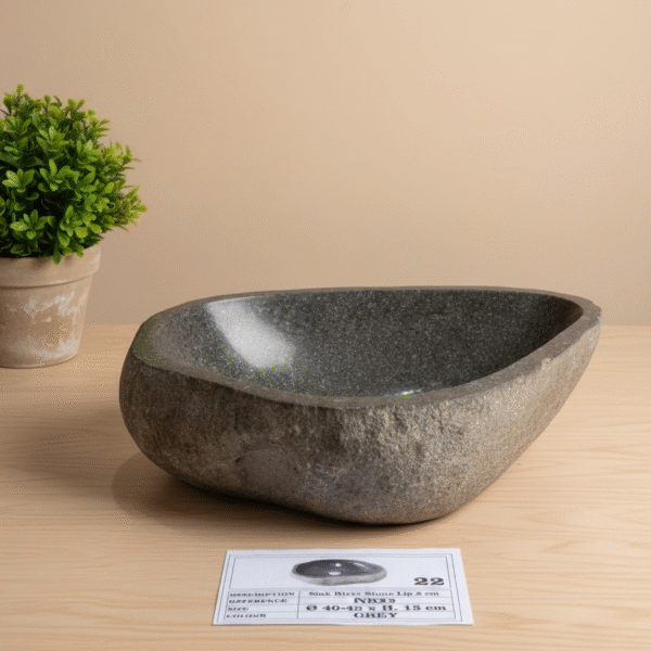 Natural River Stone Lip N°22 – 15 to 18 in