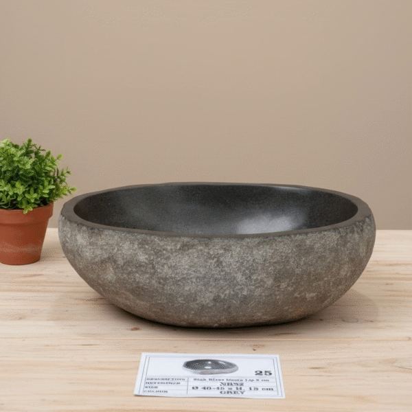 Natural River Stone Lip N° 25 – 15 to 18 in