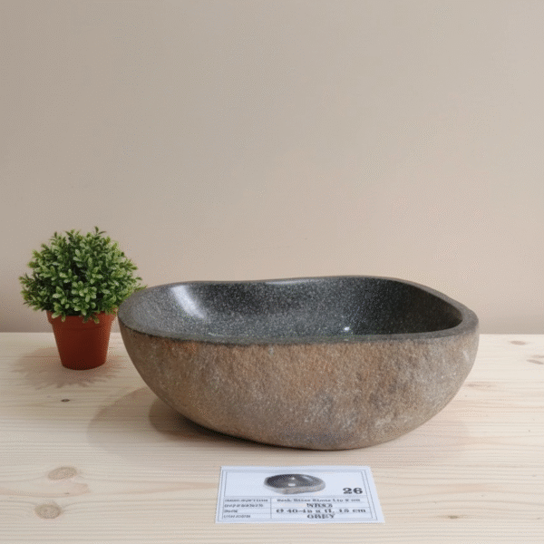 Natural River Stone Lip N° 26 – 15 to 18 in