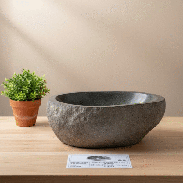 Natural River Stone Lip N°29 – 15 to 18 in