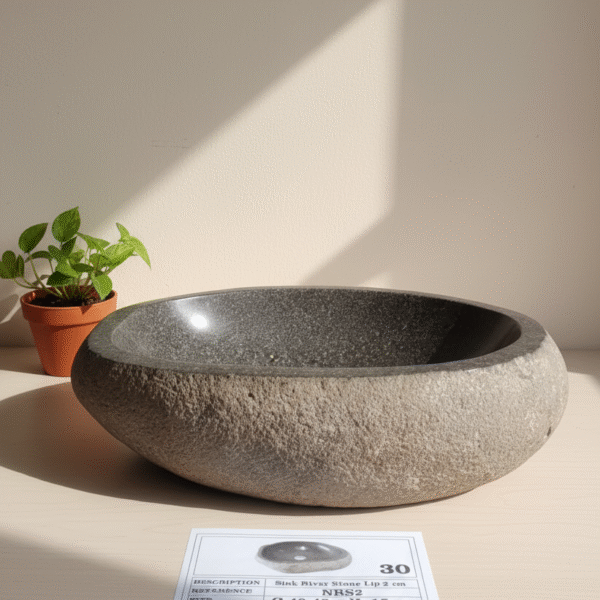 Natural River Stone Lip N°30 – 15 to 18 in