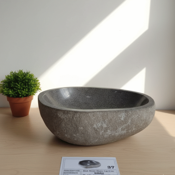 Natural River Stone Lip N°37 – 15 to 18 in