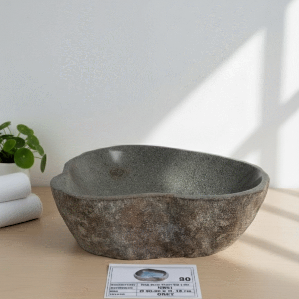 Natural River Stone Lip N°30 – 19 to 22 in