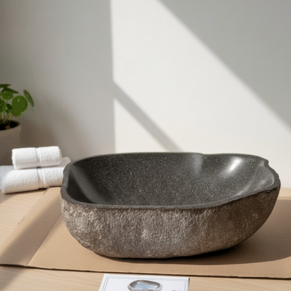 Natural River Stone Lip N°33 – 19 to 22 in