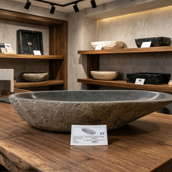 Natural River Stone Sink XXL N° 07 A
