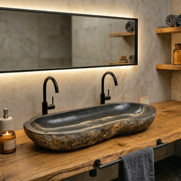 Natural River Stone Sink XXL N°10 A