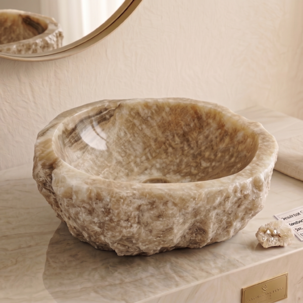 Pure Natural Rustic Onyx Sink - Unique Piece N°12