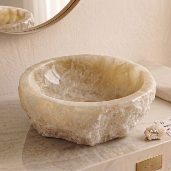 Pure Natural Rustic Onyx Sink - Unique Piece N°13