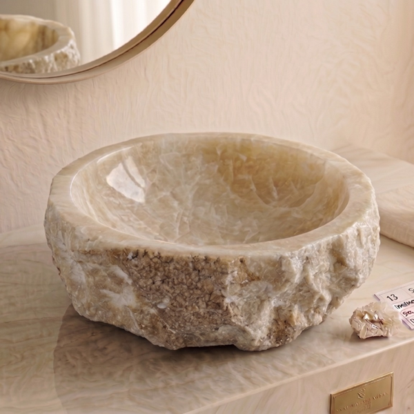 Pure Natural Rustic Onyx Sink - Unique Piece N°15