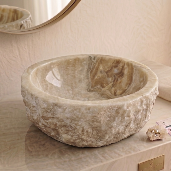 Pure Natural Rustic Onyx Sink - Unique Piece N°16