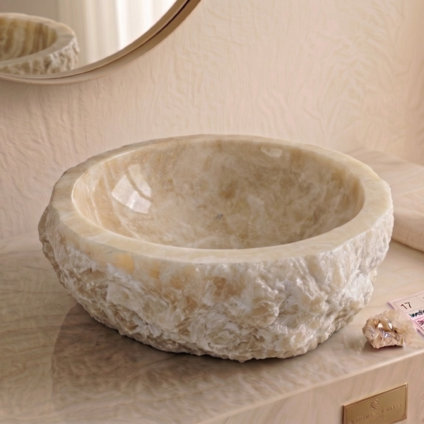 Pure Natural Rustic Onyx Sink - Unique Piece N°17