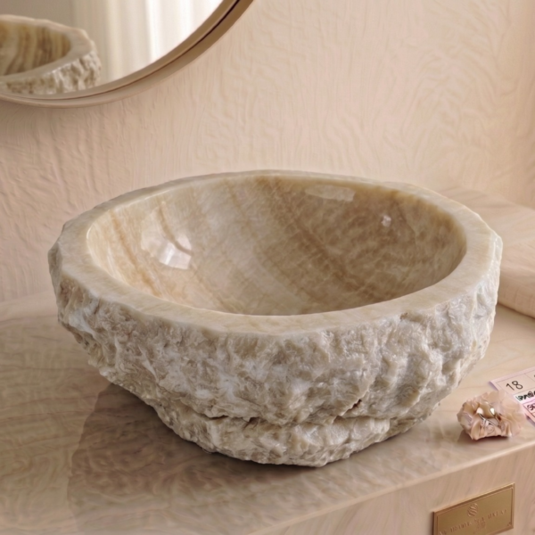 Pure Natural Rustic Onyx Sink - Unique Piece N°18