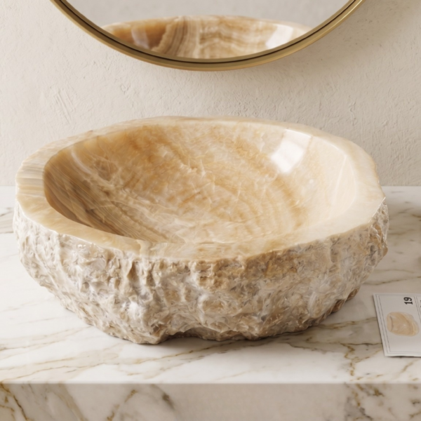 Pure Natural Rustic Onyx Sink - Unique Piece N°19