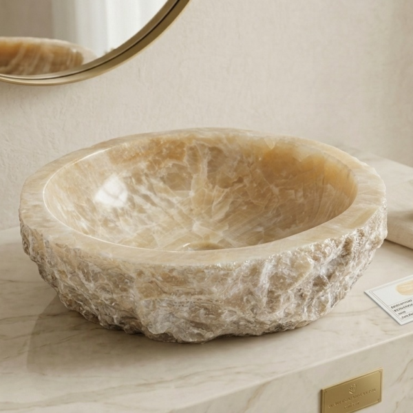 Pure Natural Rustic Onyx Sink - Unique Piece N°20