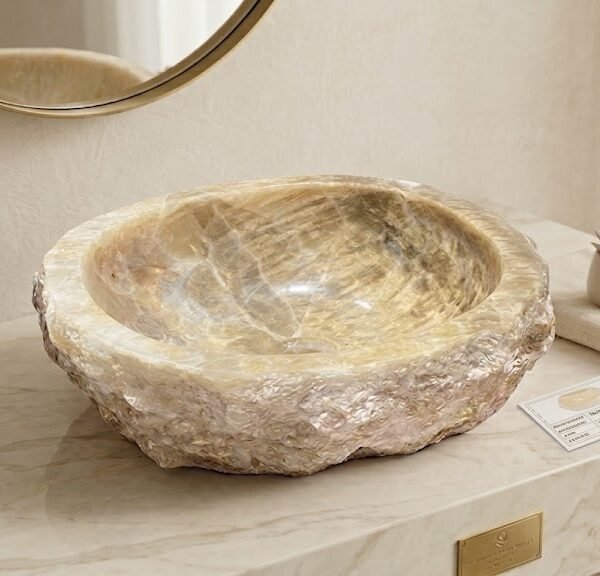 Pure Natural Rustic Onyx Sink - Unique Piece N°02