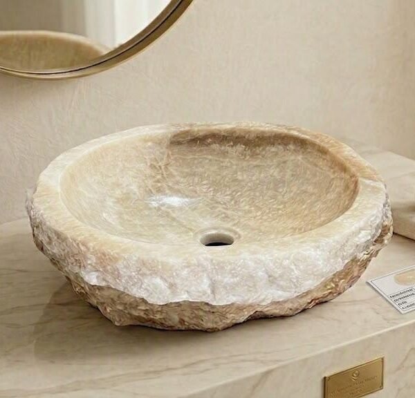 Pure Natural Rustic Onyx Sink - Unique Piece N°03