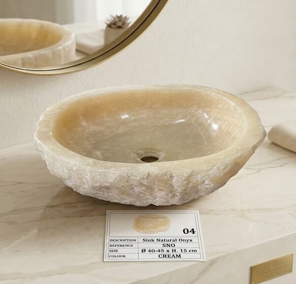 Pure Natural Rustic Onyx Sink - Unique Piece N°04