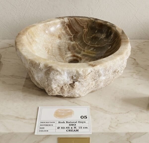 Pure Natural Rustic Onyx Sink - Unique Piece N°05